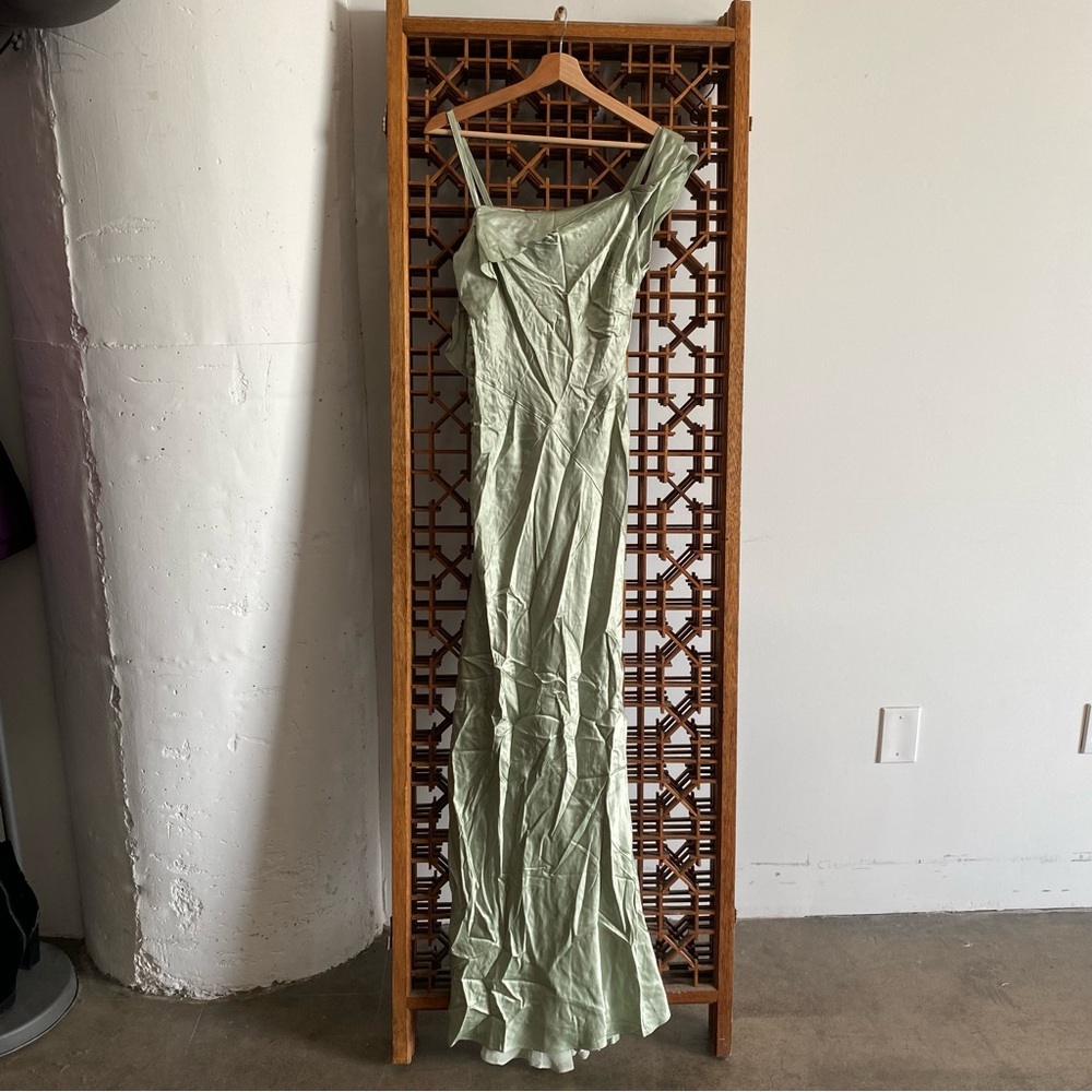 $319 NWT Sage For Love And Lemons “Jewel” Maxi Dress Sz Large L - Picture 11 of 12